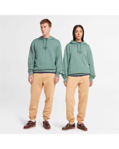 Timberland All Gender Front Graphic Hoodie - Green