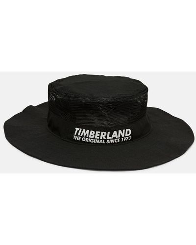 Timberland Brimmed Hat With Mesh Crown - Black
