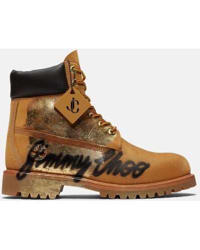 Timberland Jimmy Choo X Spray-painted Boot - Brown