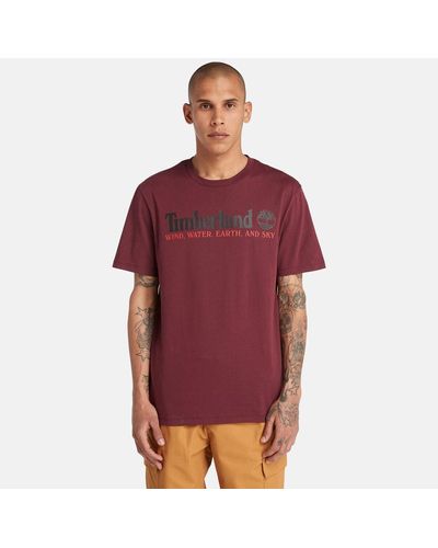 Timberland Wind, Water, Earth, And Sky T-shirt - Red