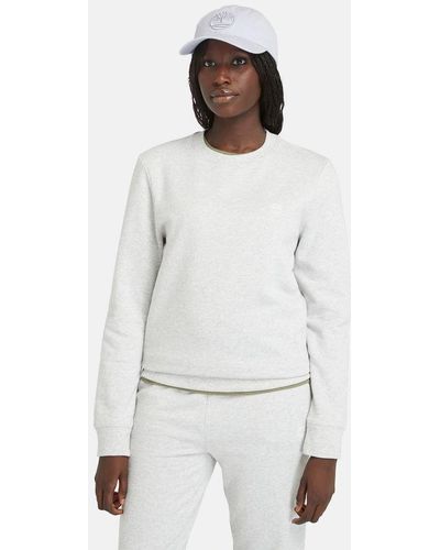 Timberland Brushed Back Crew Sweatshirt - White