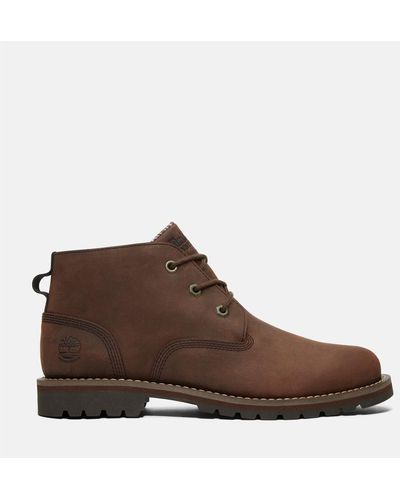 Timberland dark brown larchmont 5 eye chukka boots cheap