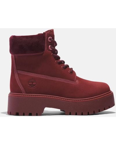 Timberland Heritage Stone Street 6 Inch Boot - Red