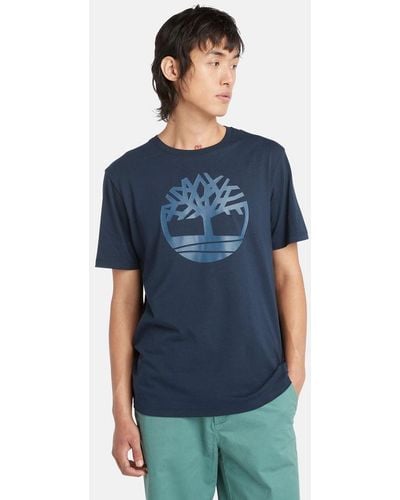 Timberland Tree Logo T-shirt in | Men for Blue Lyst UK