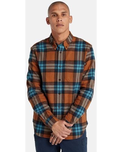 Timberland Checked Flannel Shirt - Brown