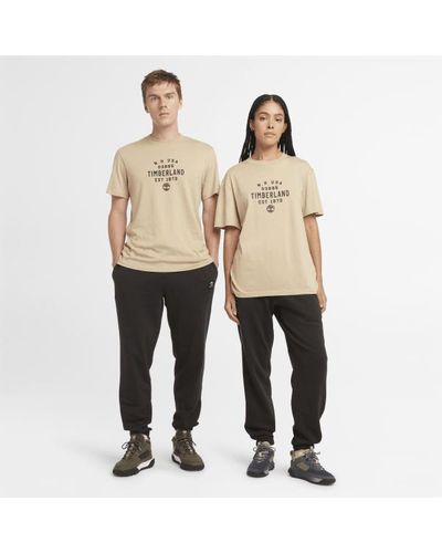 Timberland Graphic T-shirt In Beige, Man, Beige, Size: 3xl - Natural