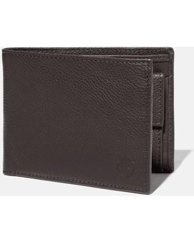 Timberland Kennebunk Bifold Wallet For Men In Brown, Man, Brown - Black