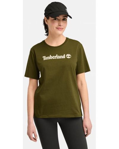 Timberland Northwood Short-sleeve T-shirt For Women In Green, Woman, Green, Size: 3xl