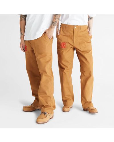 Timberland Clot X Duck Canvas Workwear Trousers - Brown