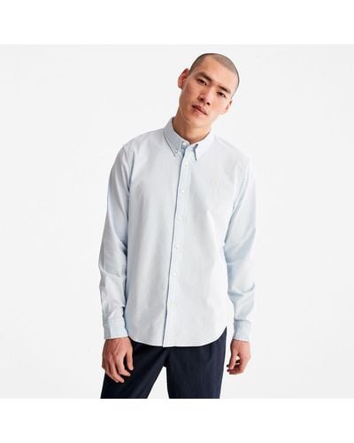 Timberland Pleasant River Long-sleeved Oxford Shirt - White