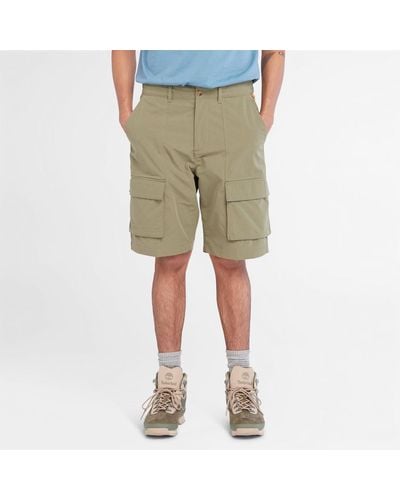 Timberland Water Repellent Outdoor Cargo Shorts - Green