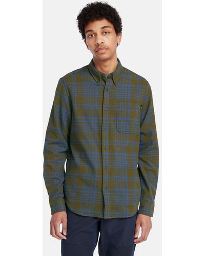 Timberland Heavy Flannel Check Shirt - Green