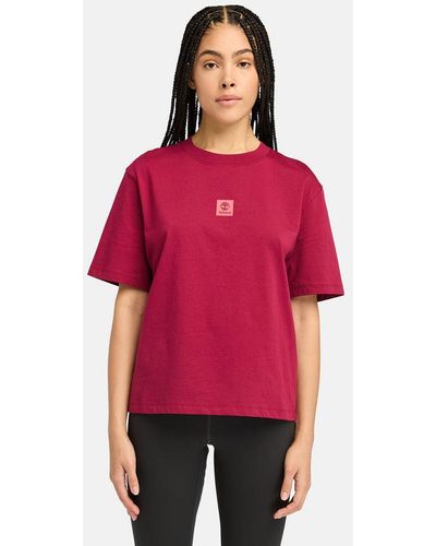Timberland Stack Logo Short-sleeve T-shirt - Red