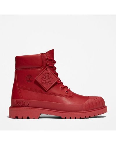 Timberland Bee Line X Premium 6 Inch Rubber-toe Boot - Red