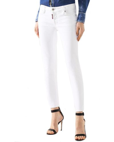 DSquared² Baumwoll-Denim-Jeans - Weiß