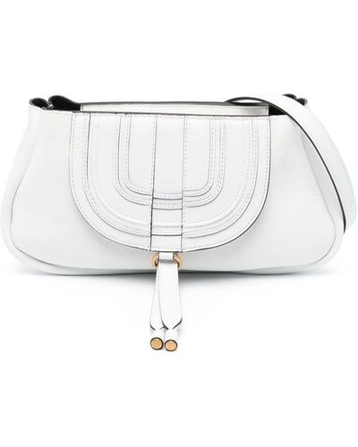 Chloé Borsa a tracolla "Chloe" Marcie Clutch - Bianco