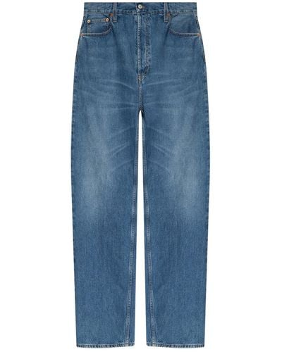 Gucci Jeans in denim dalla vestibilità rilassata - Blu