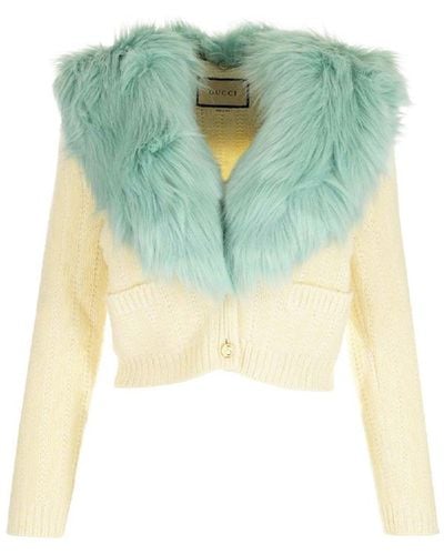 Gucci Wool And Cashmere Cardigan - Green