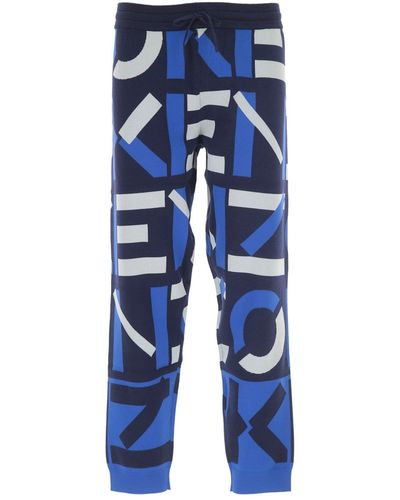 KENZO Pantaloni del logo - Blu