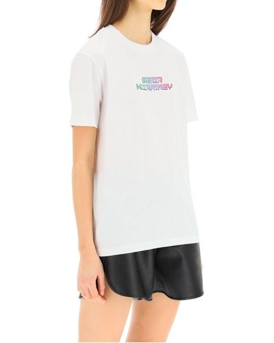 Stella McCartney Cotton T -Shirt - Weiß