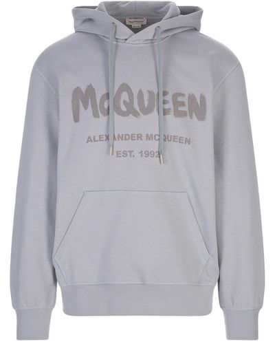Alexander McQueen Hoodie Sweatshirt - Gray