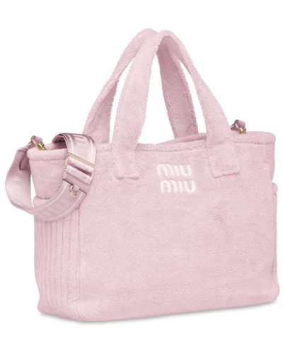 Miu Miu Logo Tote Bag - Pink