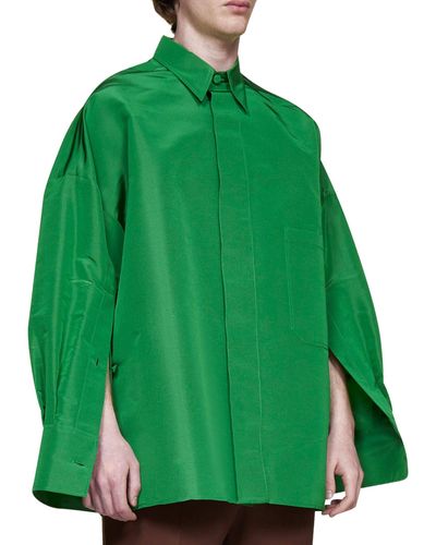 Valentino Seidenhemd - Grün