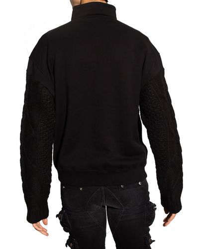DSquared² Sweatshirt mit Logo aus Baumwolle - Schwarz