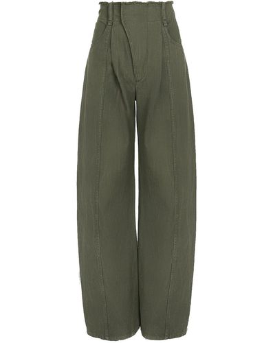 Chloé Pantaloni a gamba larga 'Chloe - Verde