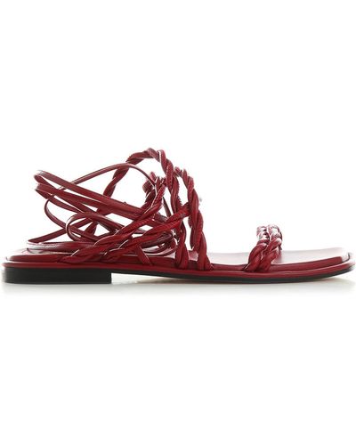 Stuart Weitzman Calypso Gladiator Sandals - Rosso