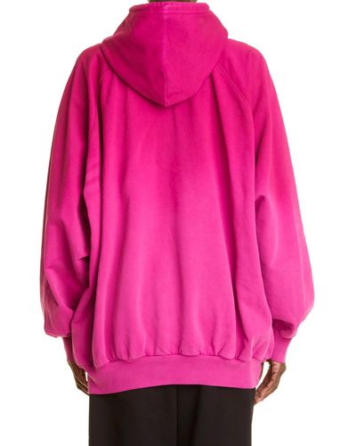 Balenciaga Stylischer Logo-Sweatshirt für Männer - Pink