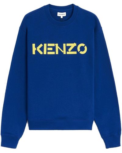 KENZO Felpa con logo - Blu