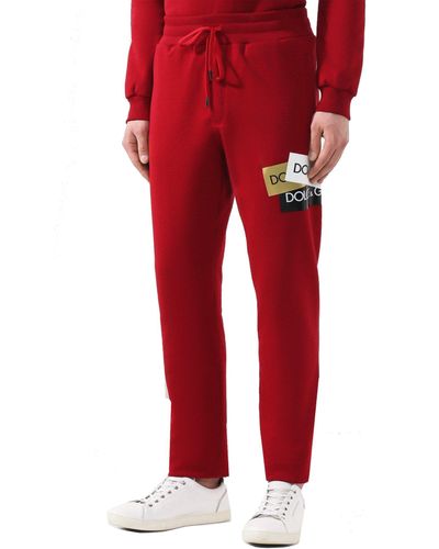 Dolce & Gabbana Hose im Jogging-Stil - Rot