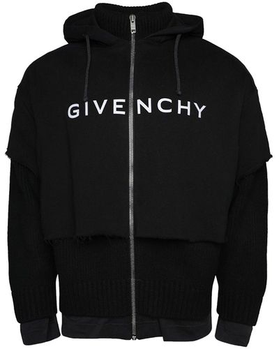 Givenchy Felpa con cappuccio con zip - Nero