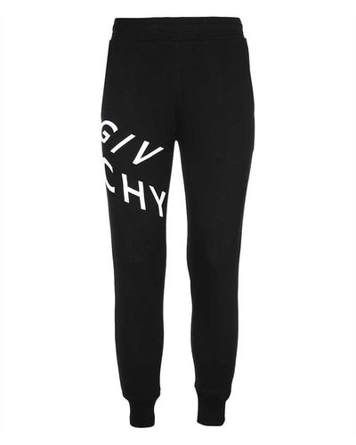 Givenchy Pantaloni in cotone con logo - Nero