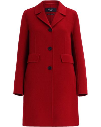 Weekend by Maxmara Cappotto in lana Spigola - Rosso