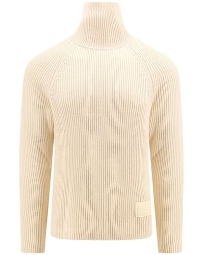Ami Paris Turtleneck Sweater - Natural