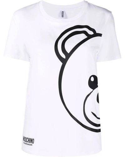 Moschino Maglietta stampata - Bianco