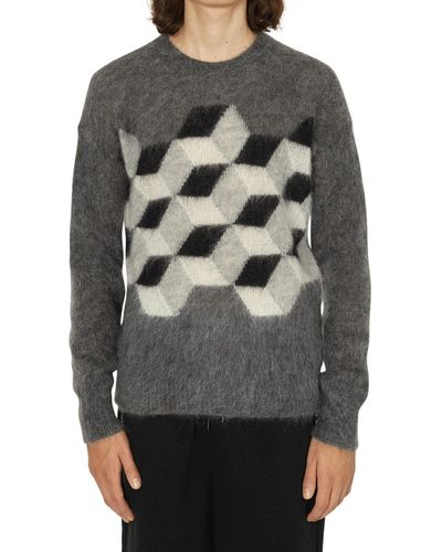 Moncler Bedruckter Pullover von - Grau