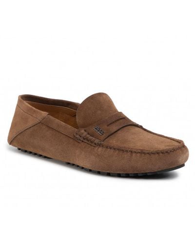 Hugo boss deals mens loafers
