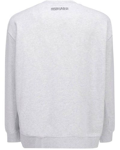 Marcelo Burlon Sweatshirt aus Baumwolle mit Logo - Weiß