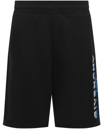 Givenchy Logo Track Shorts - Black