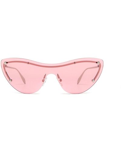 Alexander McQueen Occhiali da sole Cat Eye - Rosa