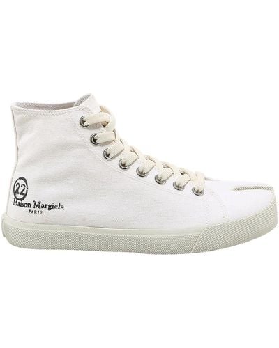 Maison Margiela Sneakers high-top Tabi in tela - Bianco