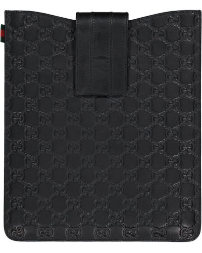 GUCCI GG Monogram Ipad Case Cover Black 256575-US