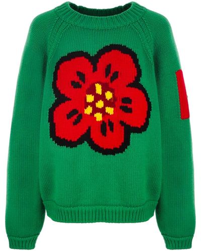 KENZO Maglione in cotone - Verde