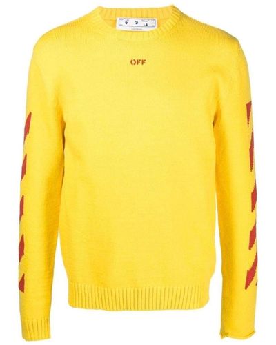 Off-White c/o Virgil Abloh Maglione in cotone - Giallo