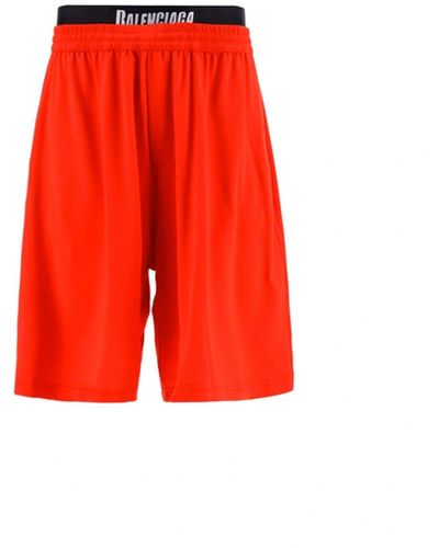 Balenciaga Pantaloncini da bagno - Rosso