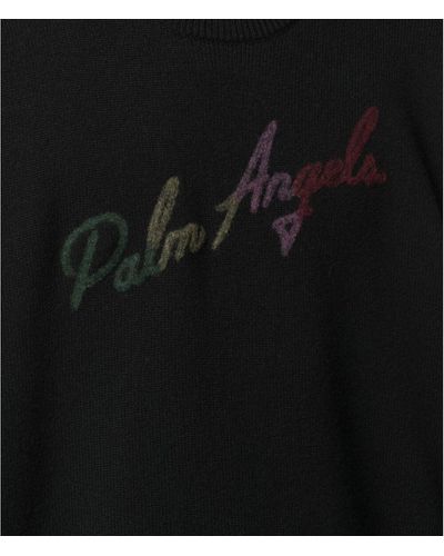Palm Angels Logo-Pullover aus Kaschmir - Schwarz