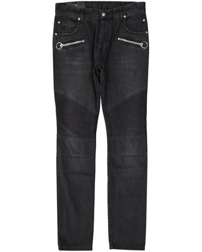 Balmain Jeans slim in cotone - Nero